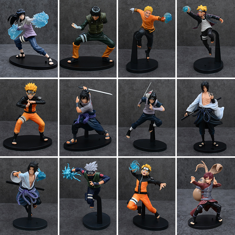 Naruto Figure Uzumaki Naruto Fighting Kakashi Sasuke Gaara Anbu Itachi Hyuga Hinata Model Figurine