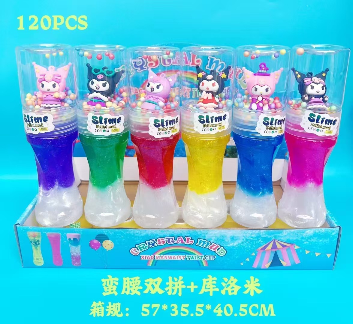 Helado de cintura salvaje transfronterizo más muñeca Stitch arcilla de cristal de dos colores arcilla de cristal de dos colores hecha a mano creativa arcilla de descompresión image 11