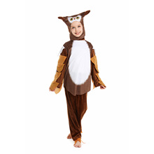 跨境兒童狂歡節動物角色扮演服貓頭鷹cos服裝兒童節舞台表演服飾