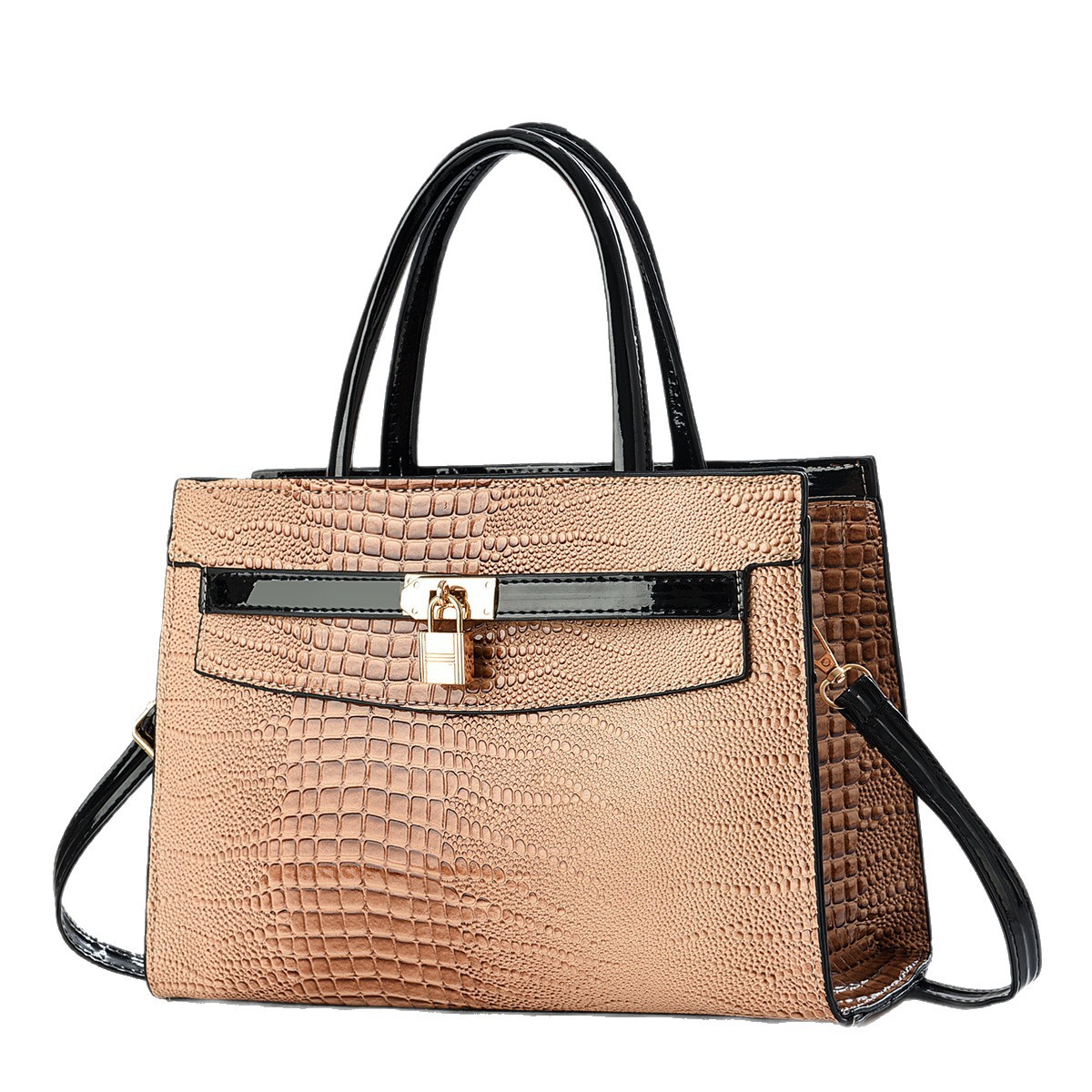 Temperamento bolso de mano nuevo gran capacidad piedra estriado mochila de moda ocio viaje bolso Handbag