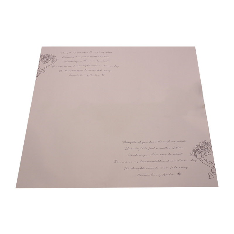 Brillante papel de regalo de flores románticas francesas, papel de ramo de flores impreso, papel de regalo hecho a mano, floristería
