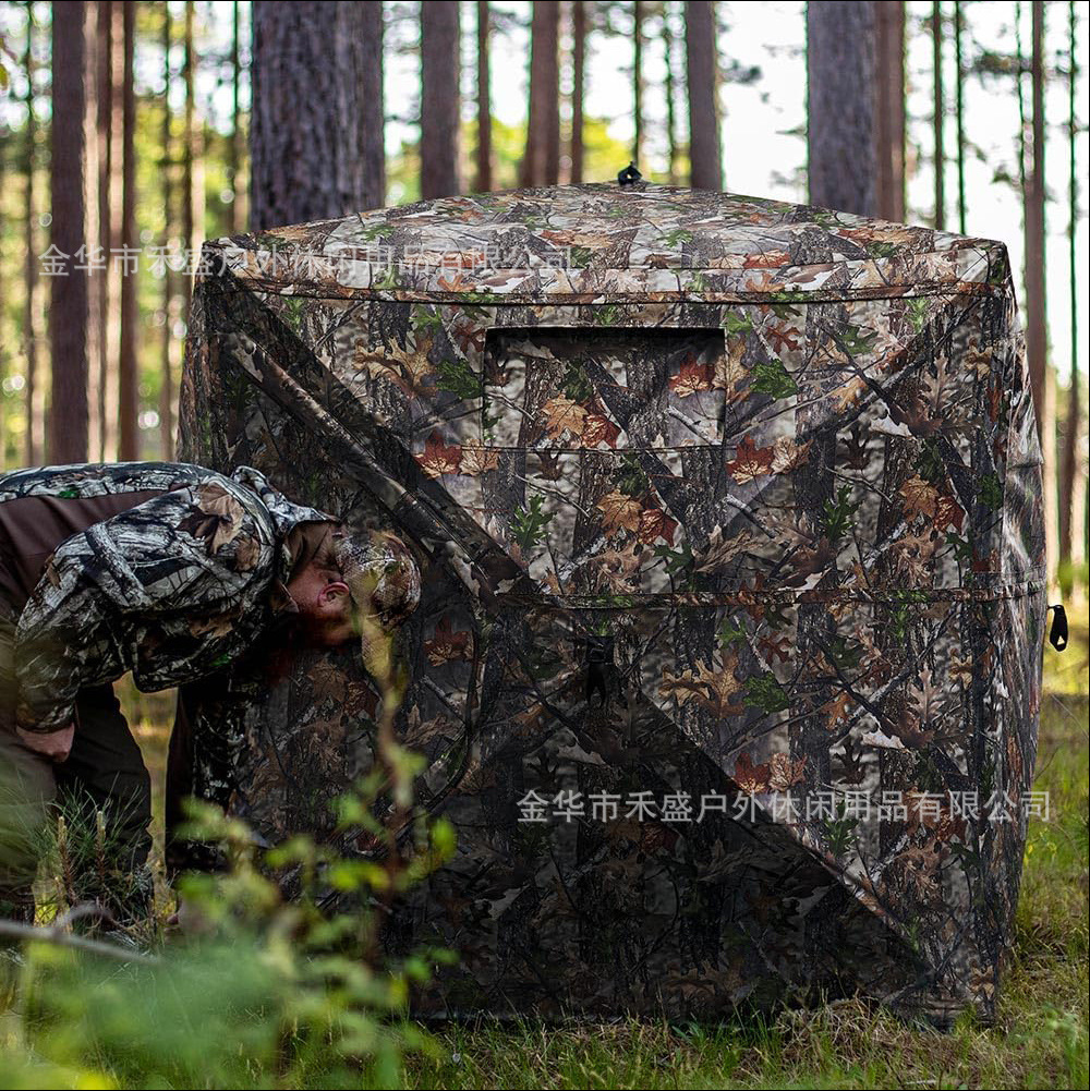 Cross-border hunting tent sun-resistant 270/360 degree see-through hunting camouflage see-through deer and turkey tent wholesale 2