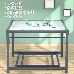 Baking Fire Table Household Foldable Square Study Table Stainless Steel Baking Fire Rack Multi-functional Baking Fire Table One Table Multi-purpose