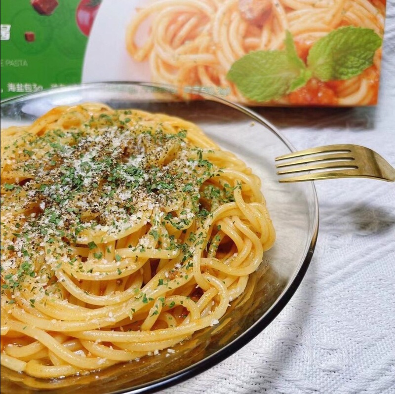 台湾の美パスタ トマトミートソース 子供用パスタ 家庭用インスタントパスタ 朝食乾麺 ネットで話題の商品|undefined