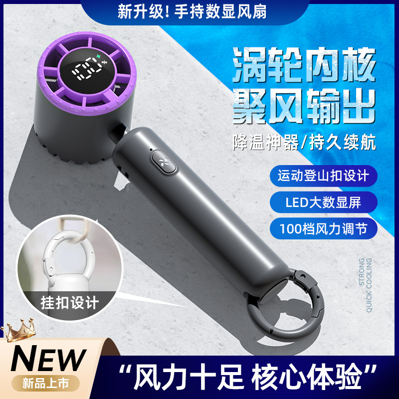 2025 nuevo ventilador pequeño portátil de mano con compresa de hielo mini ventilador de refrigeración silencioso de escritorio de carga USB pequeño