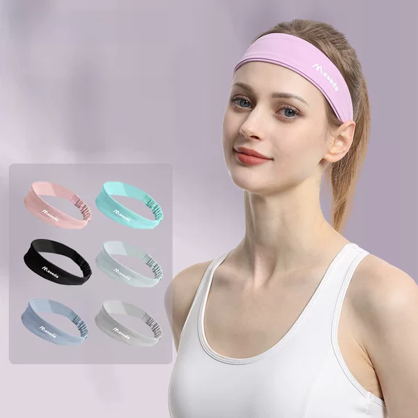 European and American Yoga Sweat-absorbent Headscarf Lightweight Sunscreen Sports Headband Outdoor Basketball Running Riding Headscarf Wash Face and Hair