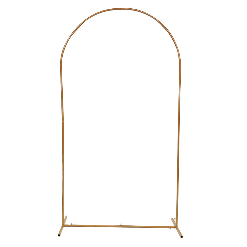 Nuevos accesorios de boda Globo Arco Arco Adornos de fondo Escenario de boda Mori Arco curvo Decoración Soporte de flores
