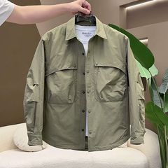 裁剪工装宽松外套男春秋款秋冬季男士外套廓形男士夹克双层外套男