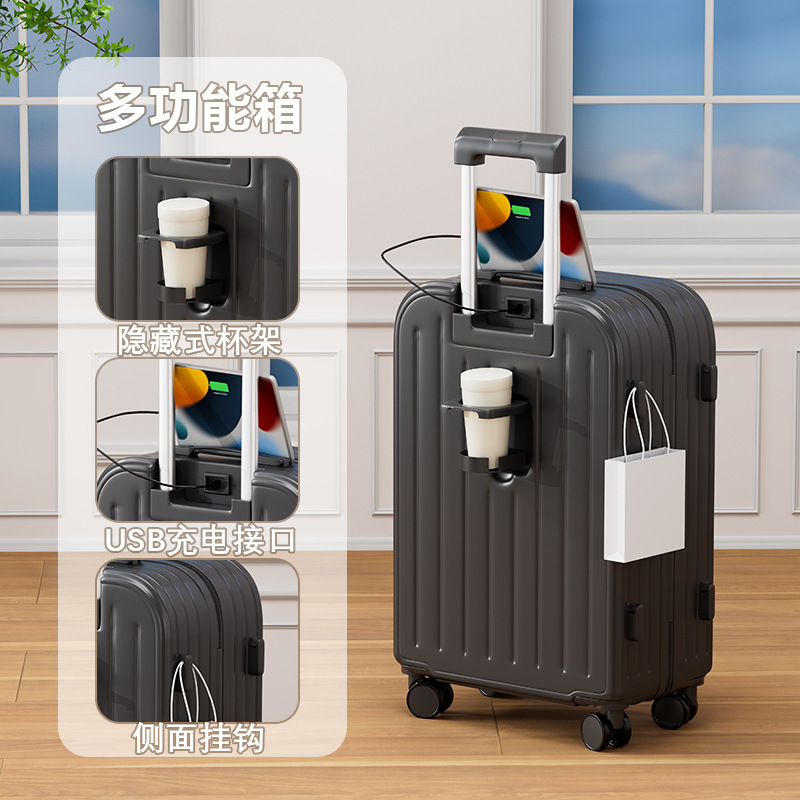(Ventas directas de fábrica) Maleta de gran capacidad Maleta para mujer Caja de contraseña de rueda universal para estudiantes robusta y duradera para hombres