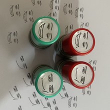 趣味表情包印章网红小玩具按压式可加油墨搞怪表情趣味盖章批发