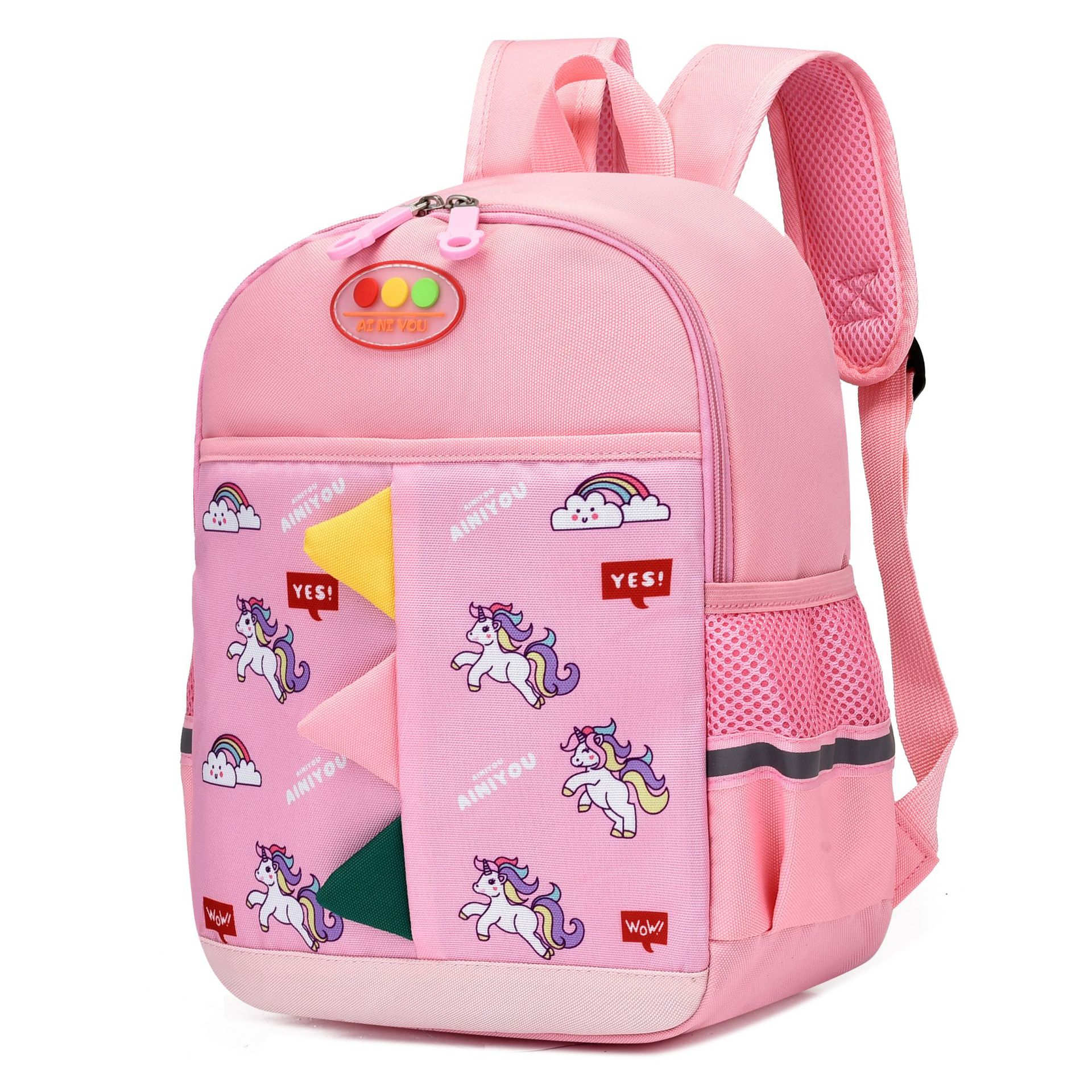 Comercio exterior nueva mochila tridimensional para niños de dibujos animados lindo mochila reducción de la carga protección de la columna vertebral escuela primaria estudiante mochila