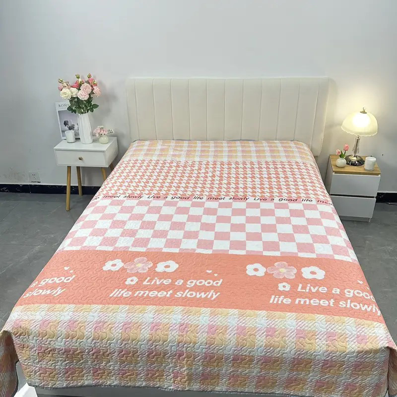 オールシーズンベッドカバー三層キルト寮シーツ厚手畳両面兼用毛布外国貿易工場卸売|undefined