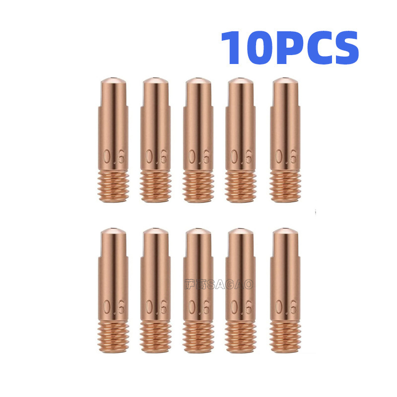 跨境15AK导电嘴MIG气保焊枪保护咀导电咀0.8/0.9/1.0导电嘴10PCS