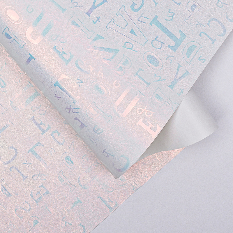 Papel de regalo de color azul de cebollas doradas transfronterizas regalo de cumpleaños del día de San Valentín de alto nivel de papel de embalaje de caja de regalo