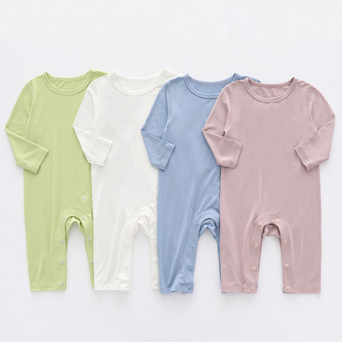 Boneless modal baby pajamas, baby onesies, summer thin summer clothes, newborn clothes, summer air-conditioned clothes