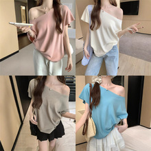 ʵ�� б����������֯T��Ů�ļ��¿��������������Ƹ�����80513