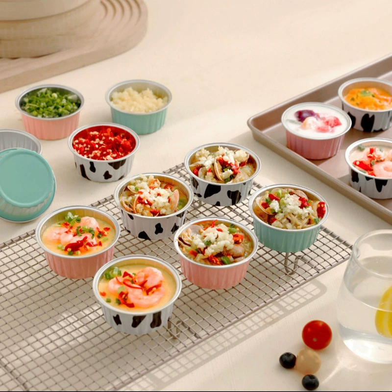 Форма для выпечки пудинг чашка воздуха фритюрница специальная цветная алюминиевая фольга коробка для выпечки торта чашка круглая миска коробка для выпечки