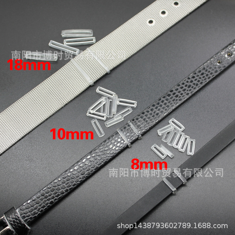 transparent rubber ring silicone fixing ring square fixing ring diy wrist strap temporary stop sign invisible fixing ring