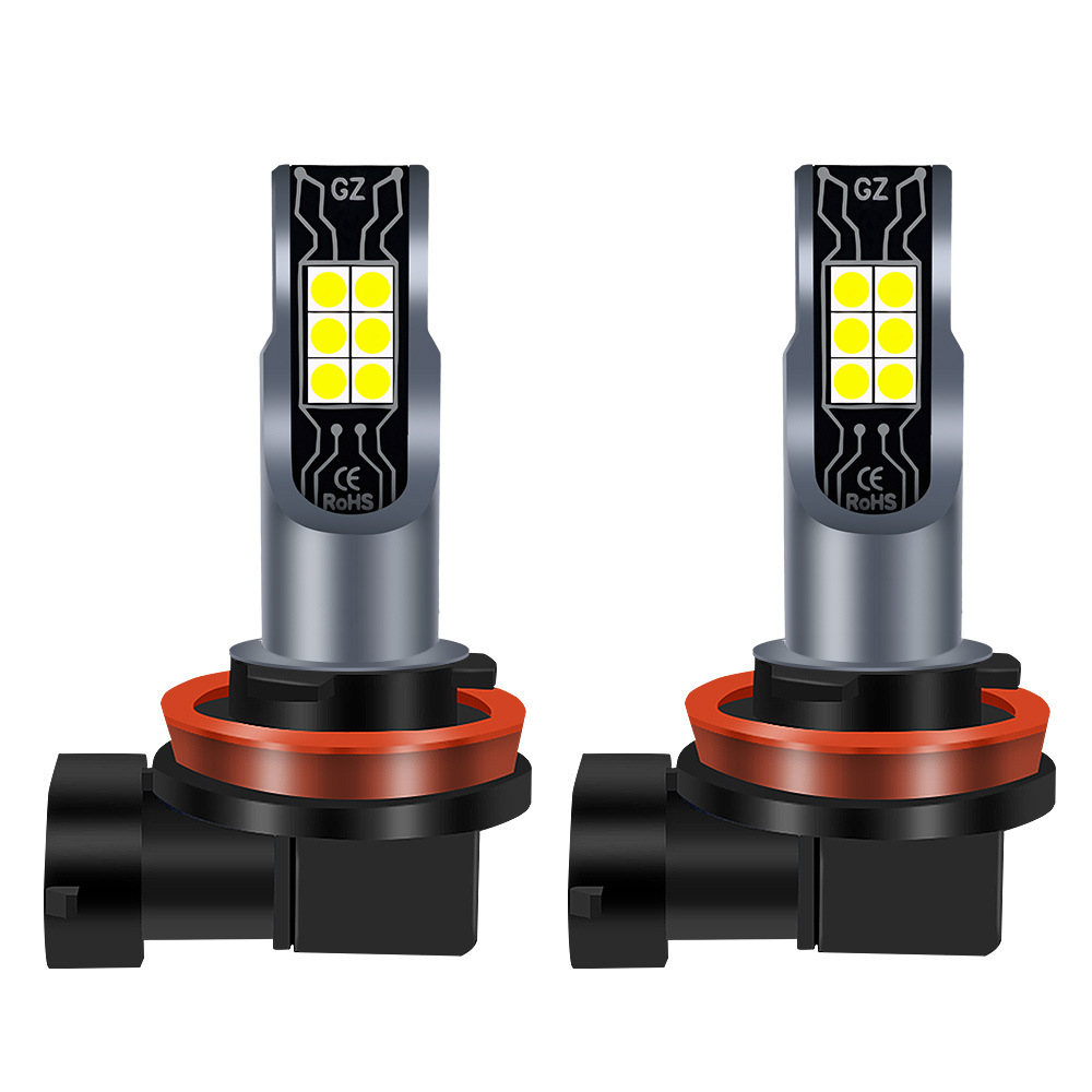2026 Cross-border New Product Car LED Fog Lights Headlights H11 H7 9005 9006 12smd LED Bulbs