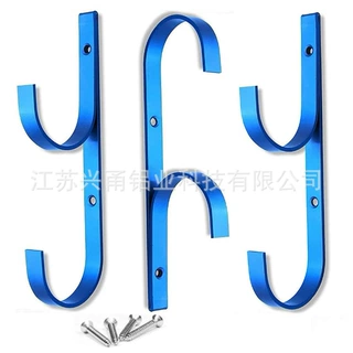 6063铝合金挂钩家用清洁工具晾挂钩泳池专用铝钩铝型材厂家直销
