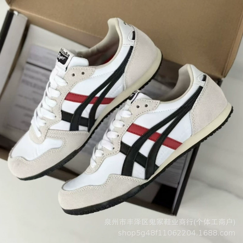 Кеды без шнурков Onitsuka Tiger, кожаные, повседневные универсальные, унисекс