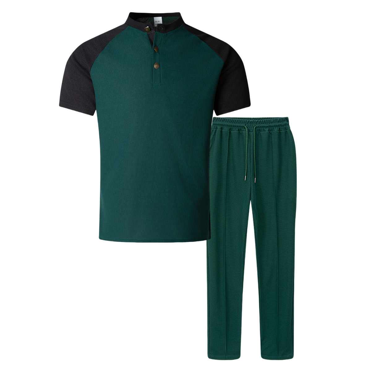 Ensemble décontracté homme t-shirt manches courtes et pantalon_voghion.com