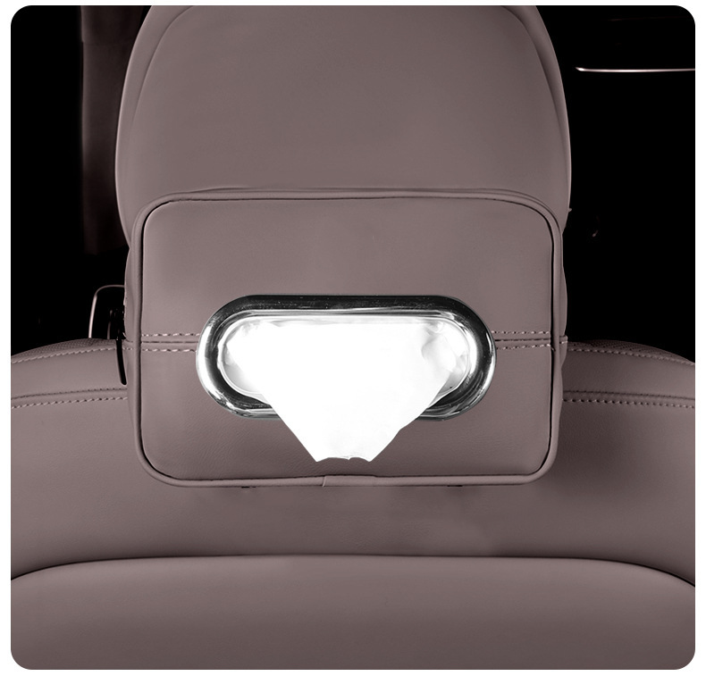 Suitable for Geely Xingyue L Car Tissue Box, Paper Towel Box, In-Car Hanging Tissue Cover, Tissue Bag, Hanging Bag, Armrest Box