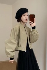 气质时尚小个子棒球服2025秋新款韩版显瘦设计短款百搭上衣外套女