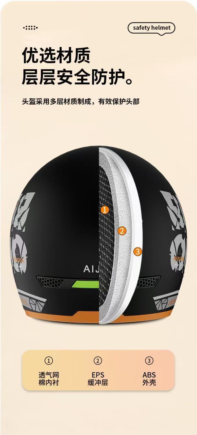New National Standard 3C Certified All-Season Electric Vehicle Helmet for Men and Women Winter Warm Battery Motorcycle Helmet