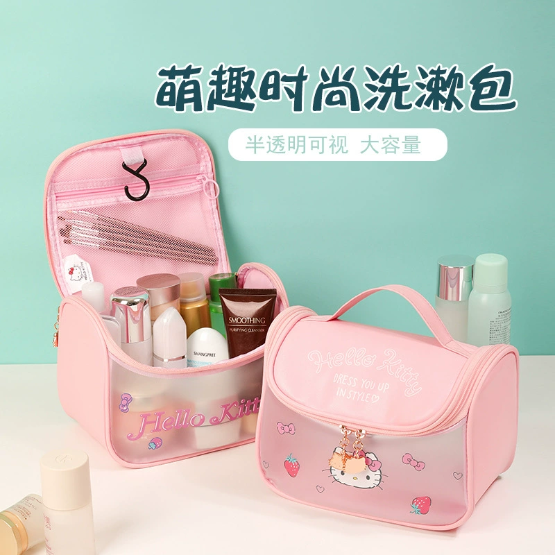 Косметичка Hello Kitty, вместительная водонепроницаемая сумка‑органайзер, высокое качество