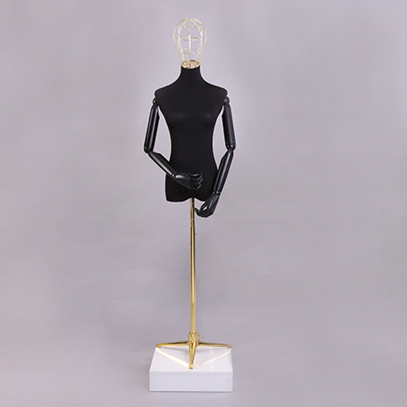 Modelo de tienda de ropa estante leche seda hembra medio cuerpo maniquí mesa modelo de cabeza pantalla estante ventana vestido de novia modelo accesorios femenino image 24