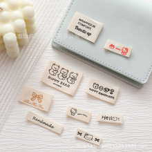 棉带印刷手工布贴带印唛卡通小熊宠物补丁贴KT猫袜子手套衣服标