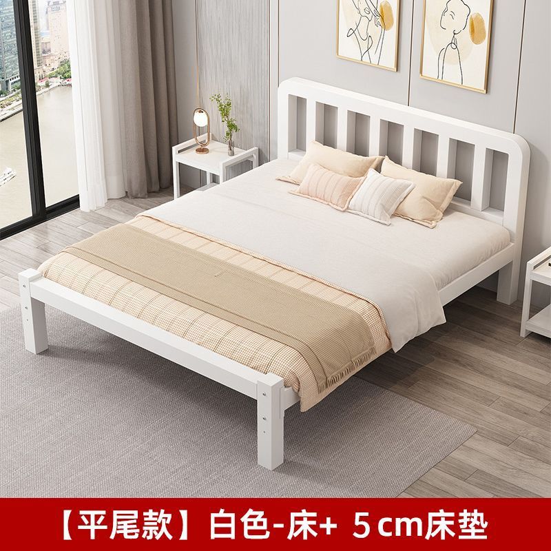 铁艺床加固加厚双人床1.8铁床单人1.0米铁架床现代简约1.5m家用|undefined
