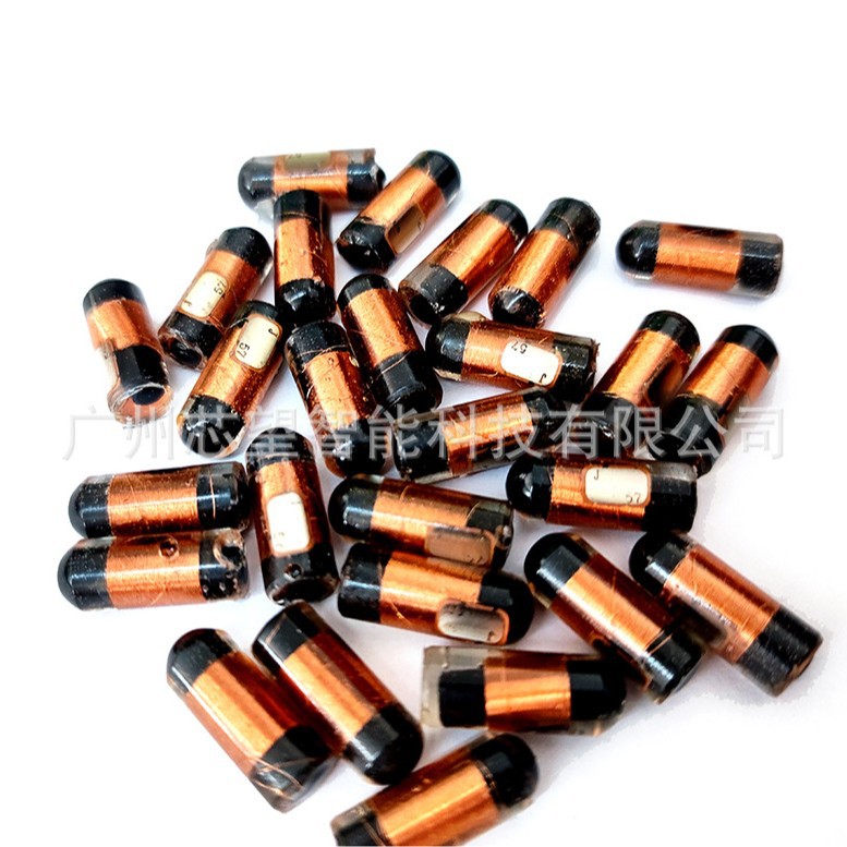 RFID 6*15MM透明标签ID125K5577门禁复制卡磁棒标签 性能好远距离