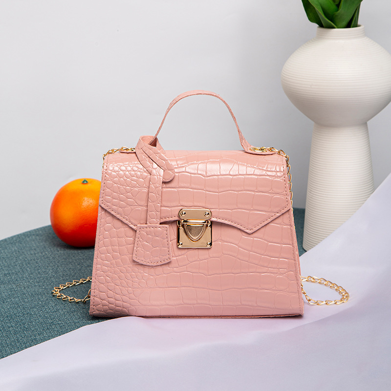 Bolso de piedra coreano 2022 bolso de mano de mujeres bolso de mano simple bolso de cocodrilo Kelly image 9