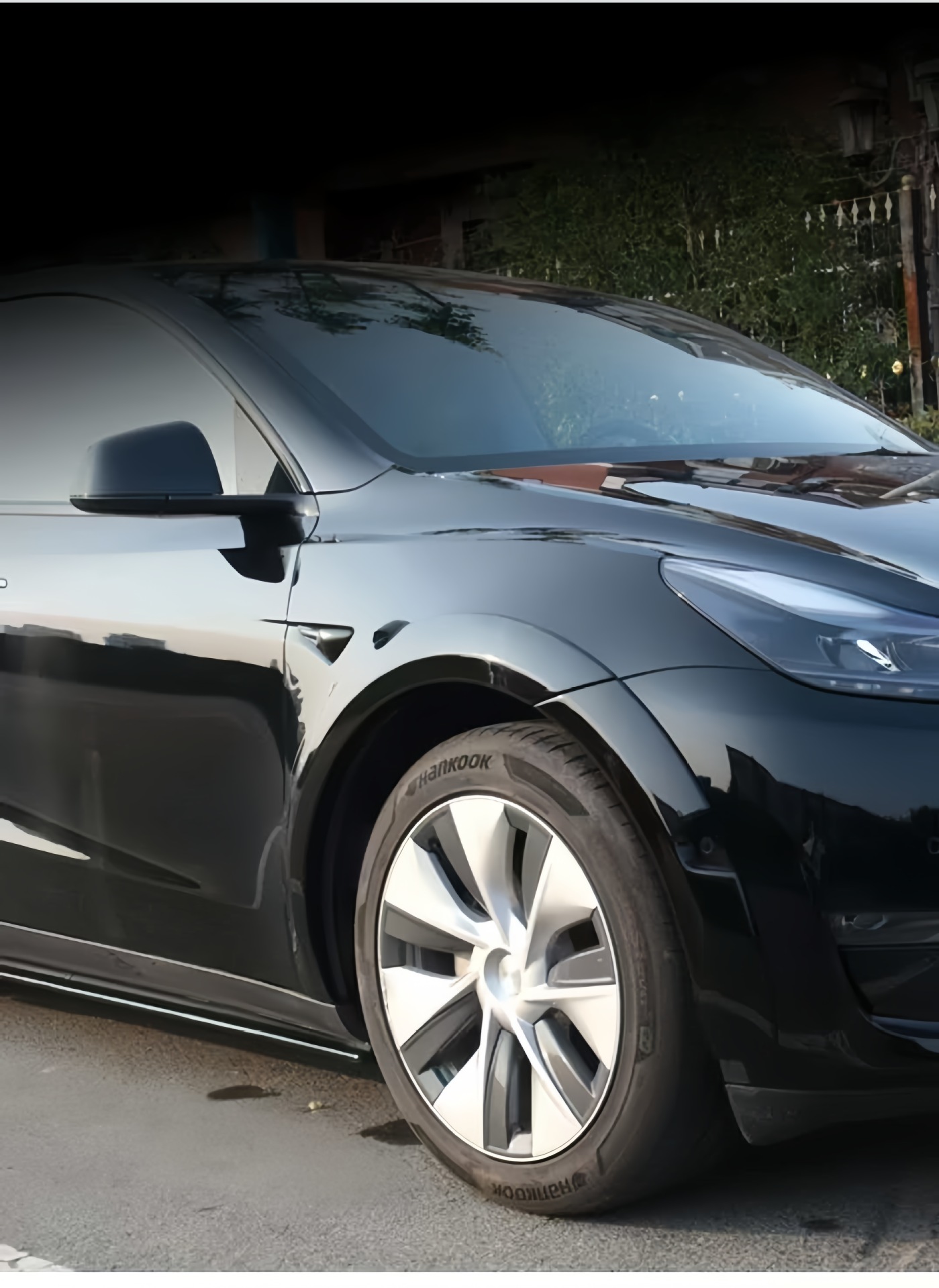 Y wheel eyebrow Fender car exterior decoration modification accessories put your version suitable for Tesla car modification accessories