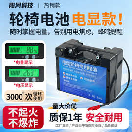 24V电动轮椅锂电池通用贝珍护卫神轮椅24V40AH安磷酸铁锂轮椅电池