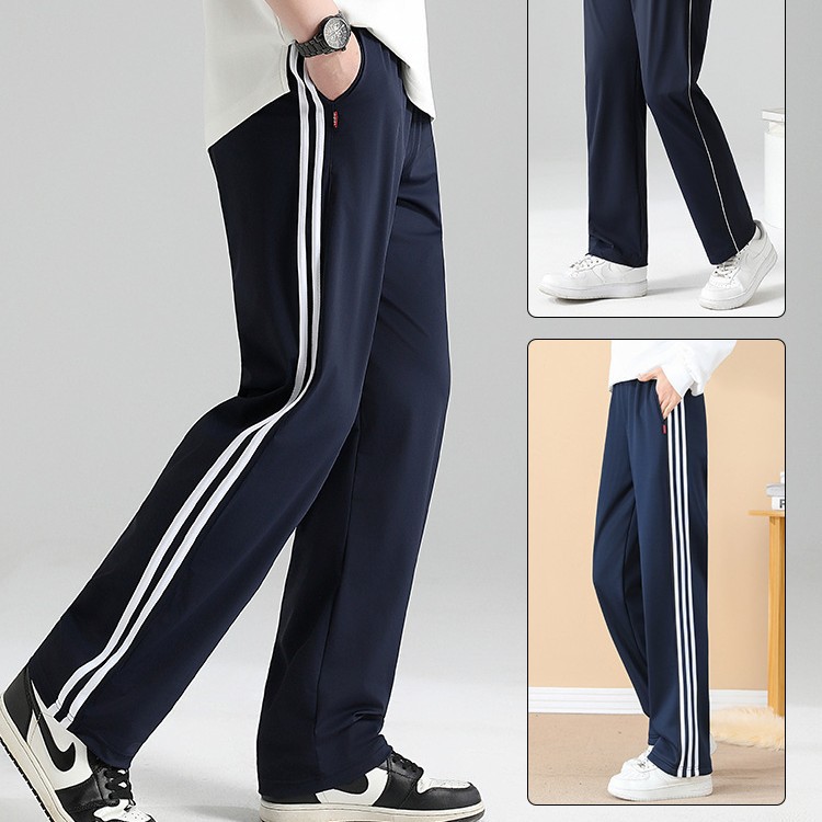 春秋季校服裤子藏青色二条杠藏蓝色高中生初中生小学生一道杠校裤