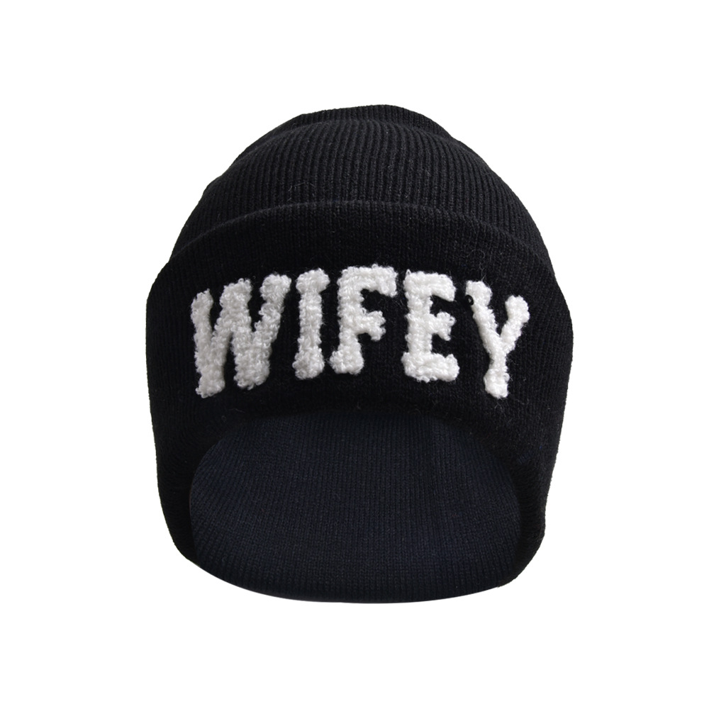 Unisex Original Design Letter Eaveless Wool Cap display picture 4