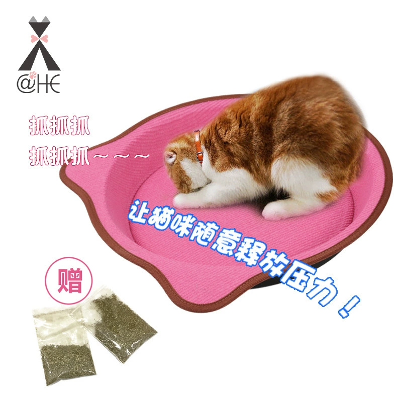 Кошка шлифовальные коготь гнездо круглое гнездо для домашних животных Четыре сезона анти-капля кошка флисовое гнездо кошка царапин производителей доски оптом