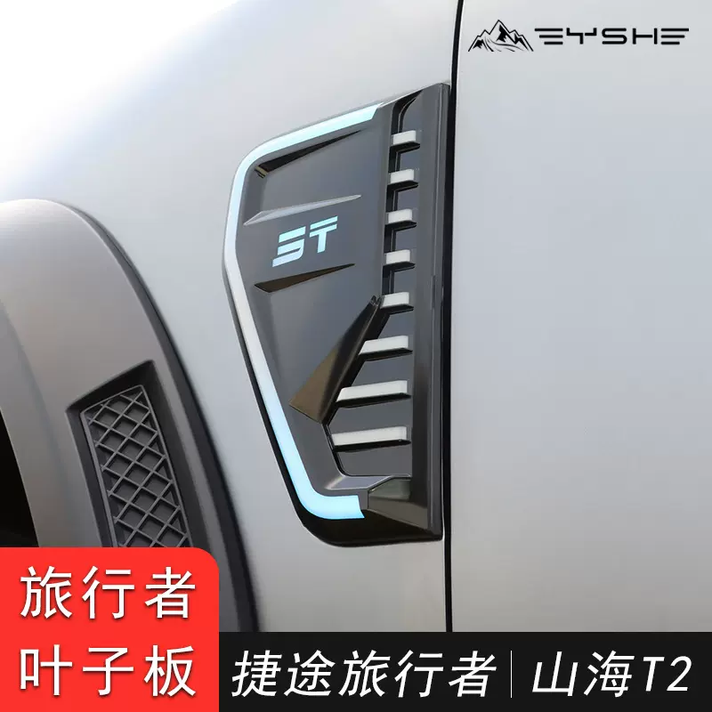 适用于捷途旅行者JETOUR TRAVELER 叶子板改装JMK带灯不带灯