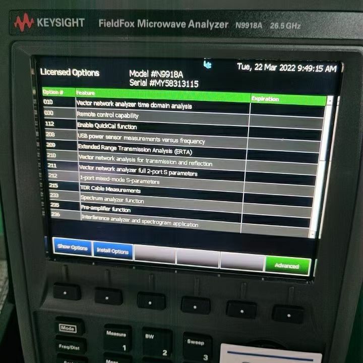 是德N9918A 26.5G手持式微波分析仪，附带频谱，网分功率计功能