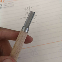 源头工厂榉木香烟柄两用雕刻刀斜口刀半园刀一柄两用精致两头雕刻