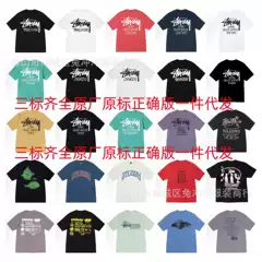 Male and Female Letter STU Classic Parade 2025 Spring/Summer New Collection, Three Standard Complete, Same Short Sleeve Printed Trendy Brand