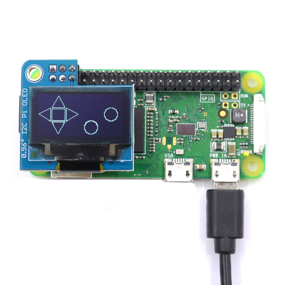 Модуль OLED-экран для Raspberry Pi - 128x64 0.96-дюймовый дисплей