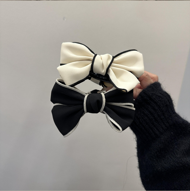 30g Weight Hair Clip Hair Accessories Type 1 Piece Quantity Holiday, Daily Occasion Bow Knot Pattern Women's Gender Simple Style, Classic Style Style Women's Simple Style Classic Style Bow Knot Cloth Hair Clip 5