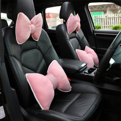 汽車腰靠護頸枕 冰絲蝶形車載舒適頭枕腰墊 夏季通用汽車靠枕頸枕