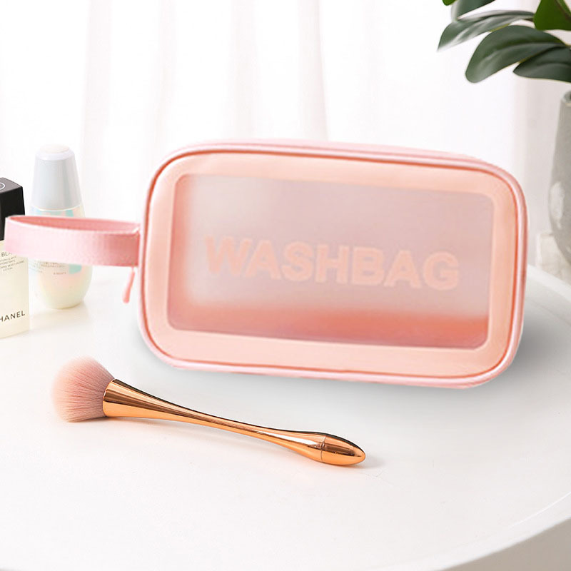 Handheld capacious cosmetic bag
