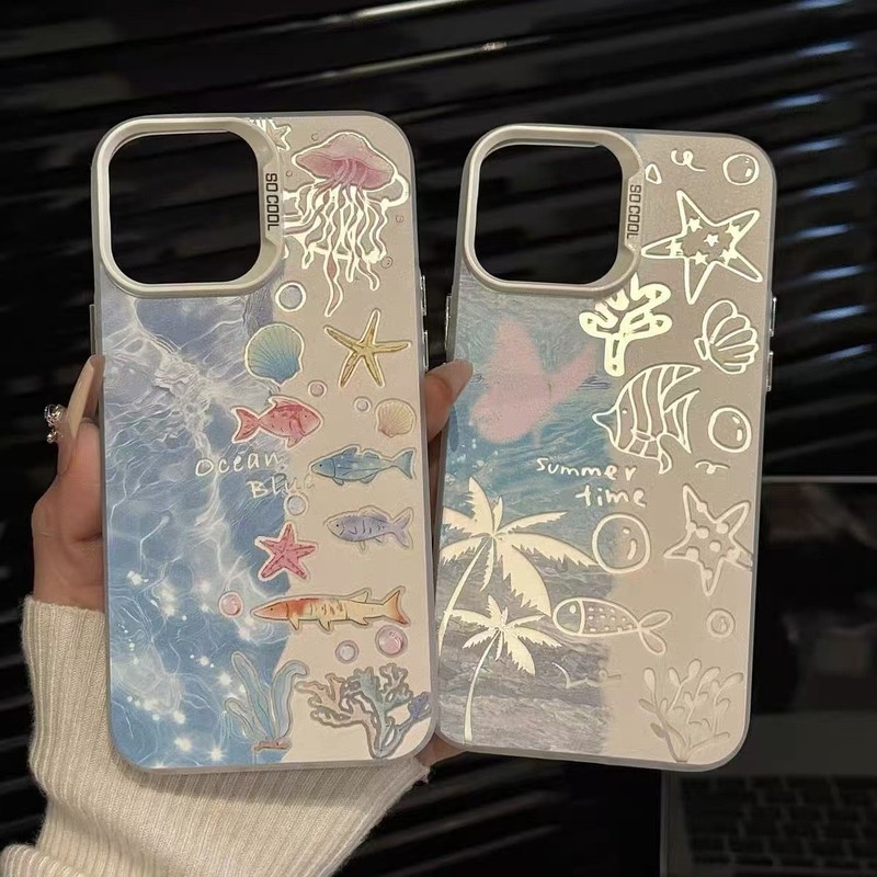 海洋生物适用苹果15Promax手机壳iPhone16可爱14创意13新款12少女|undefined