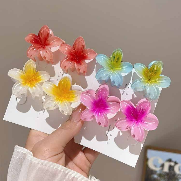 4cmの甘美な少女の卵の花のヘアピンの女性の休暇の風の側の前髪の小さいサメは写真を撮って髪を挟みます。|undefined